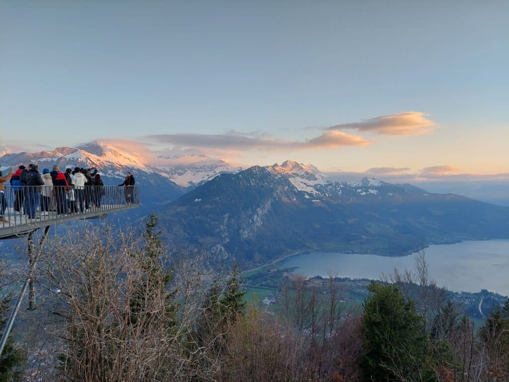 Vistas de Interlaken desde el mirador