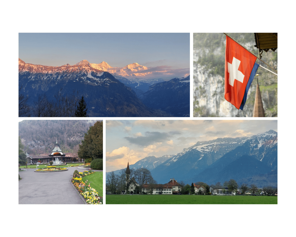 collage detalles de Interlaken