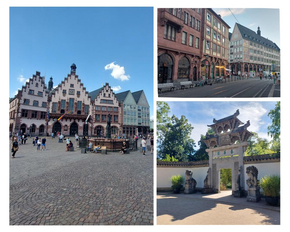 imagenes del centro (casco antiguo) de Frankfurt.