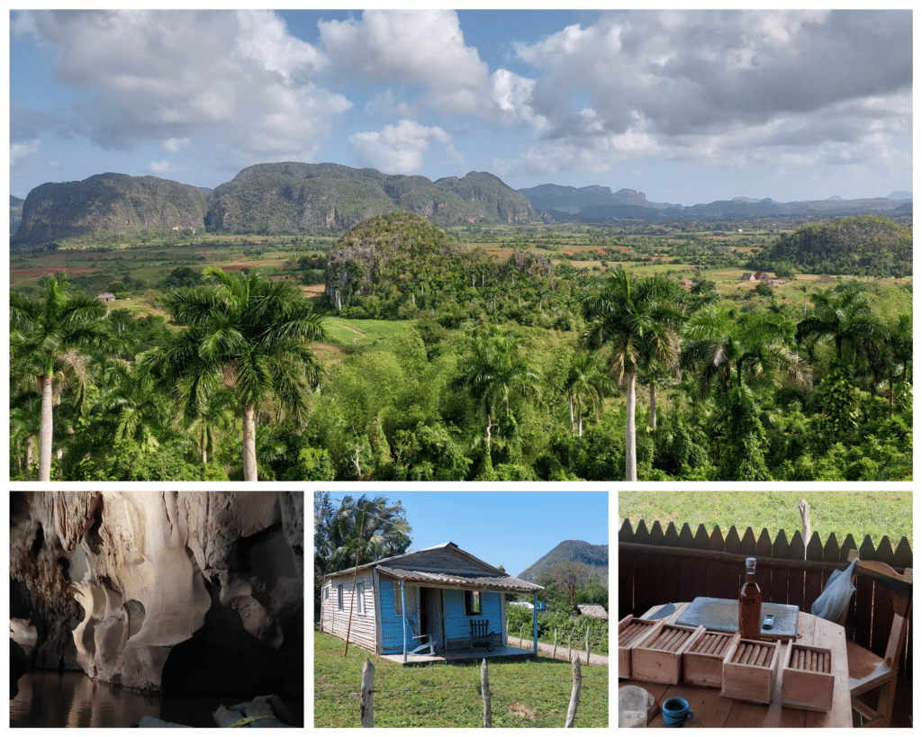 Imágenes del Valle, La Cueva del Indio, ejemplo de casas en la zona, y la plantación y fabricación de tabaco en la excursión de Civitatis a Viñales