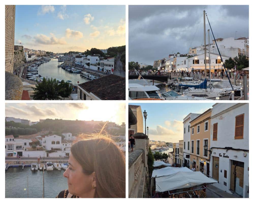 ciudadela vistas del puerto, y bajada al puerto con puestitos para comprar