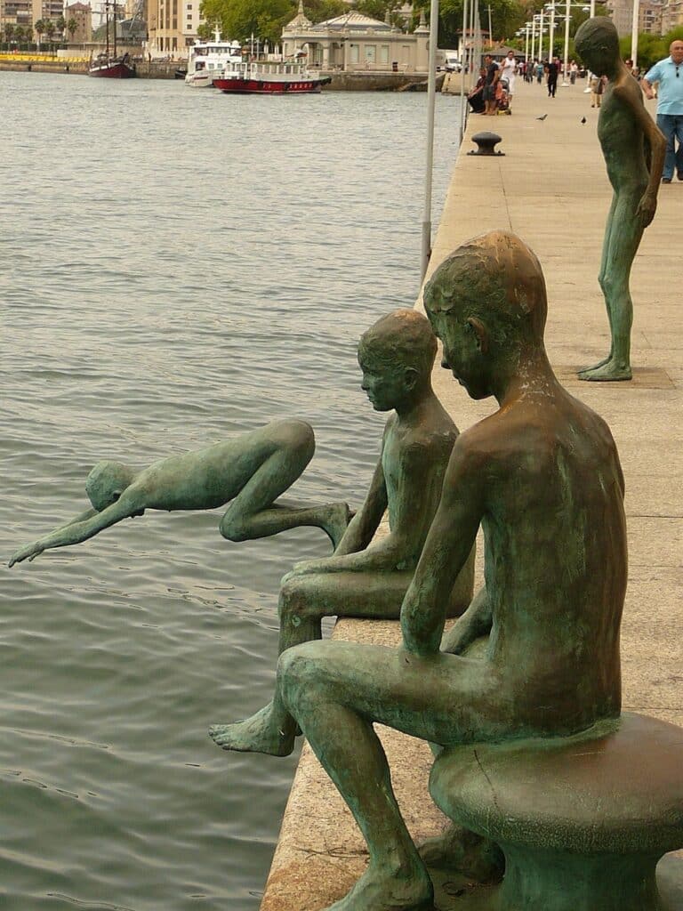 santander estatua de  Los raqueros